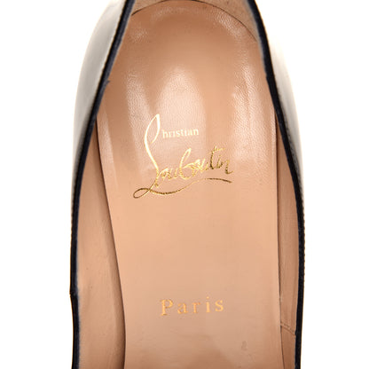 Christian Louboutin Patent Lady Peep 150 Pumps 39 Black 7 of 8