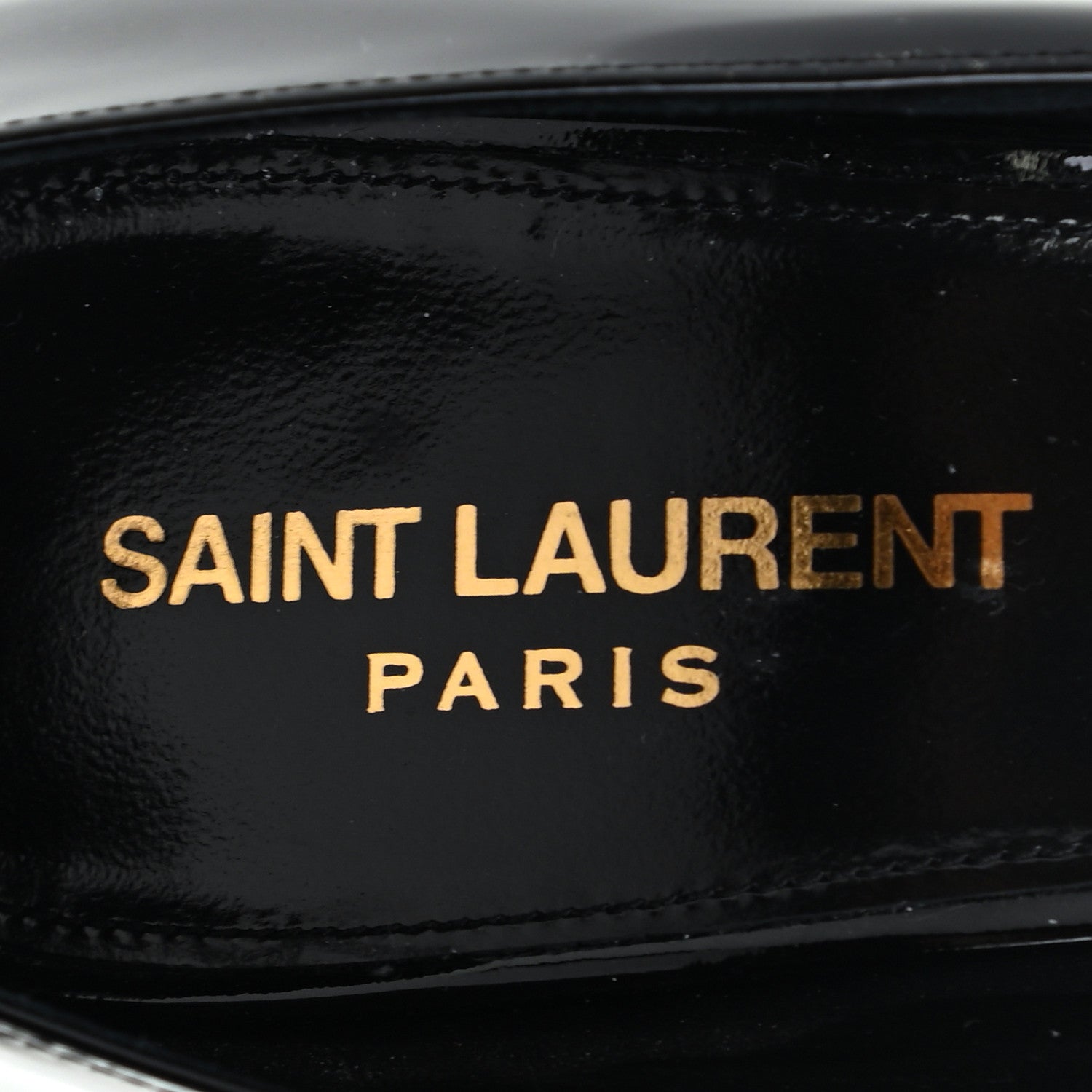 Saint Laurent Patent Opyum 85 Pumps 38.5 Black 7 of 8