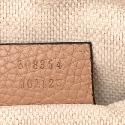 Gucci Pebbled Calfskin Small Soho Disco Bag Camelia 7 of 12