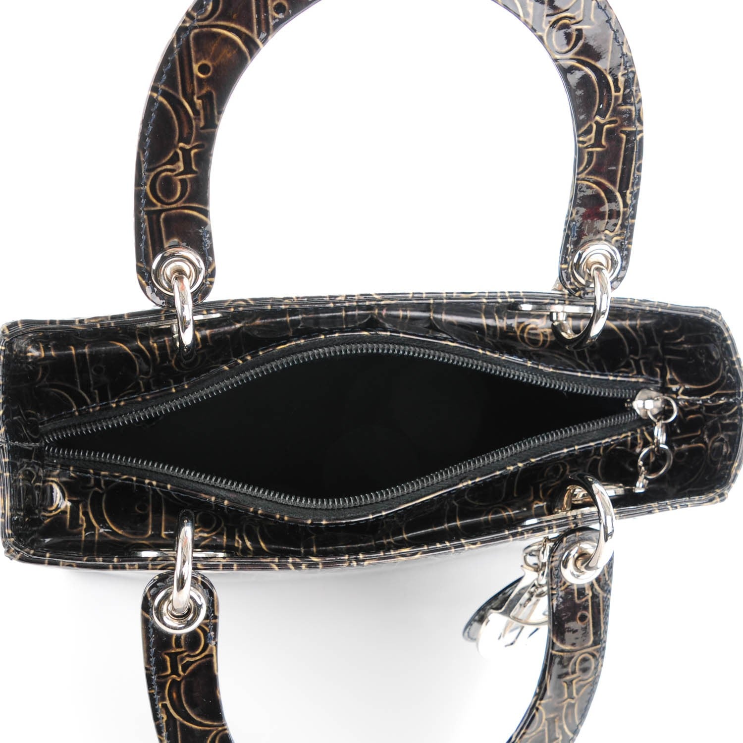 Christian Dior Patent Ultimate Medium Lady Dior Brown 5 of 8