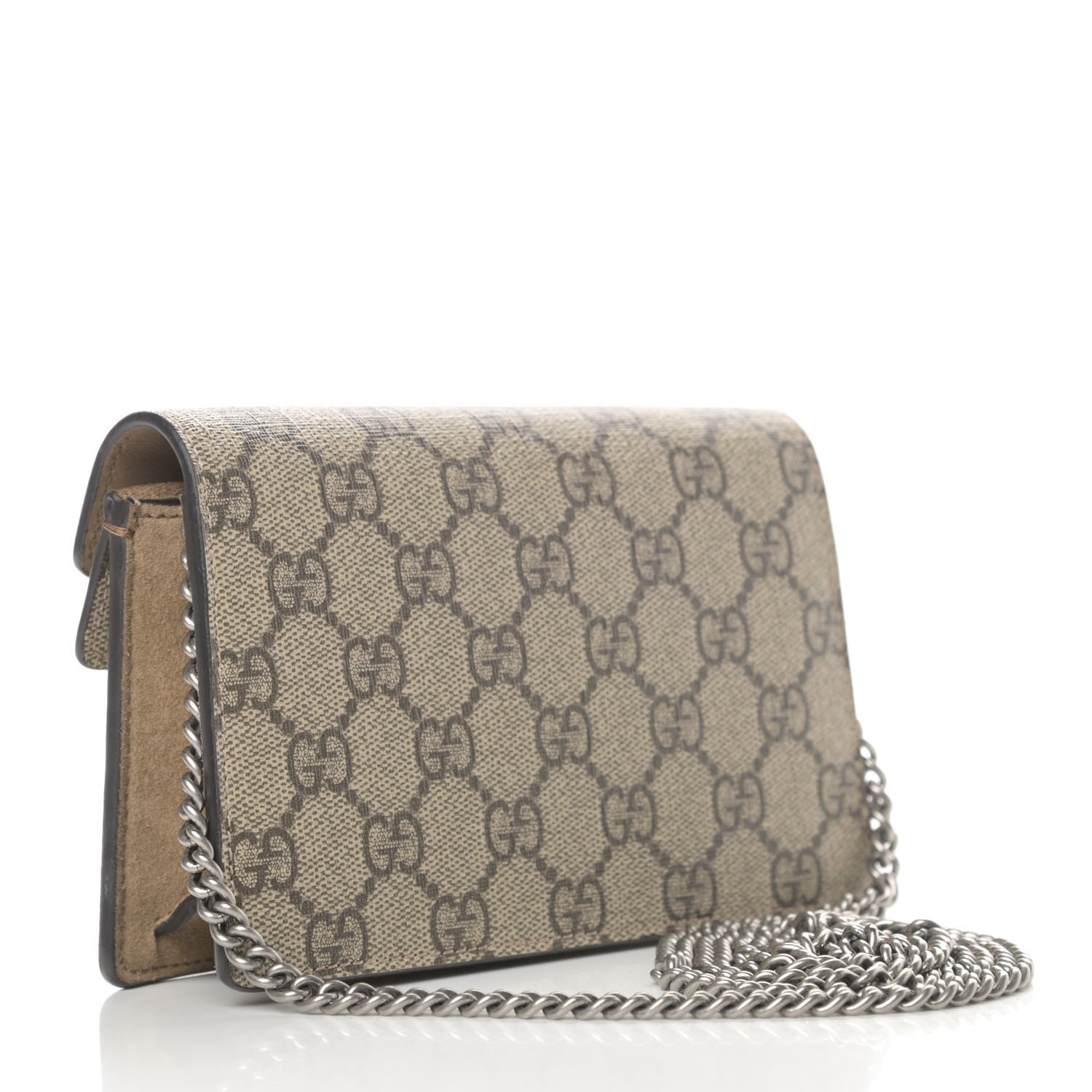 Gucci GG Supreme Monogram Super Mini Dionysus Shoulder Bag Taupe 3 of 12