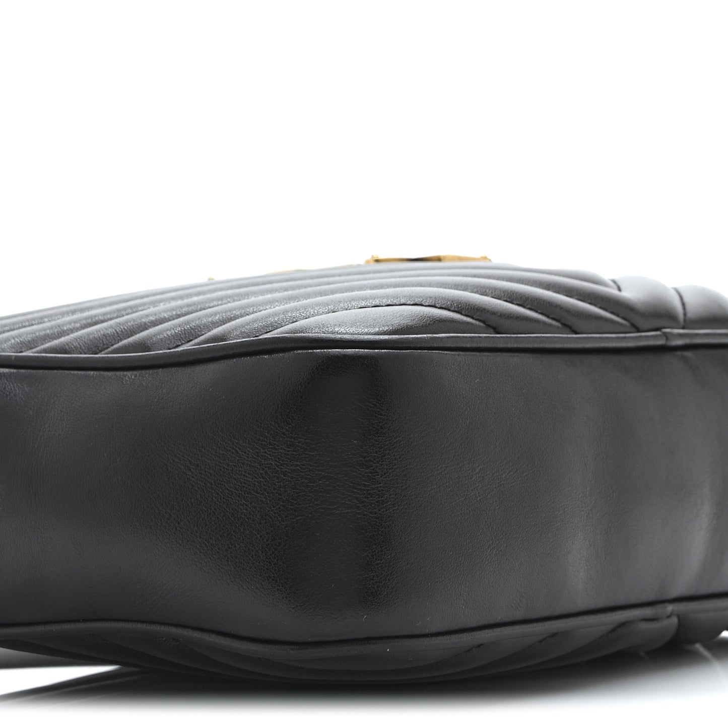 Calfskin Matelasse Monogram Lou Camera Bag Black