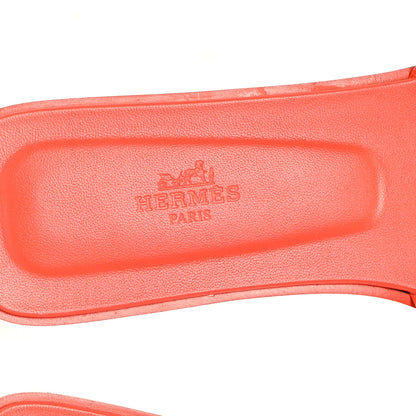 Hermes Epsom Oran Sandals 40.5 Orange Poppy 9 of 10