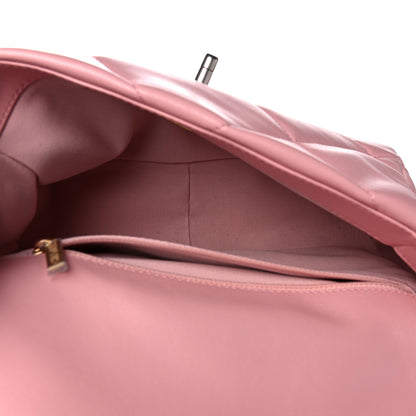 Chanel Lambskin Quilted Medium Chanel 19 Flap Pink 4 of 9