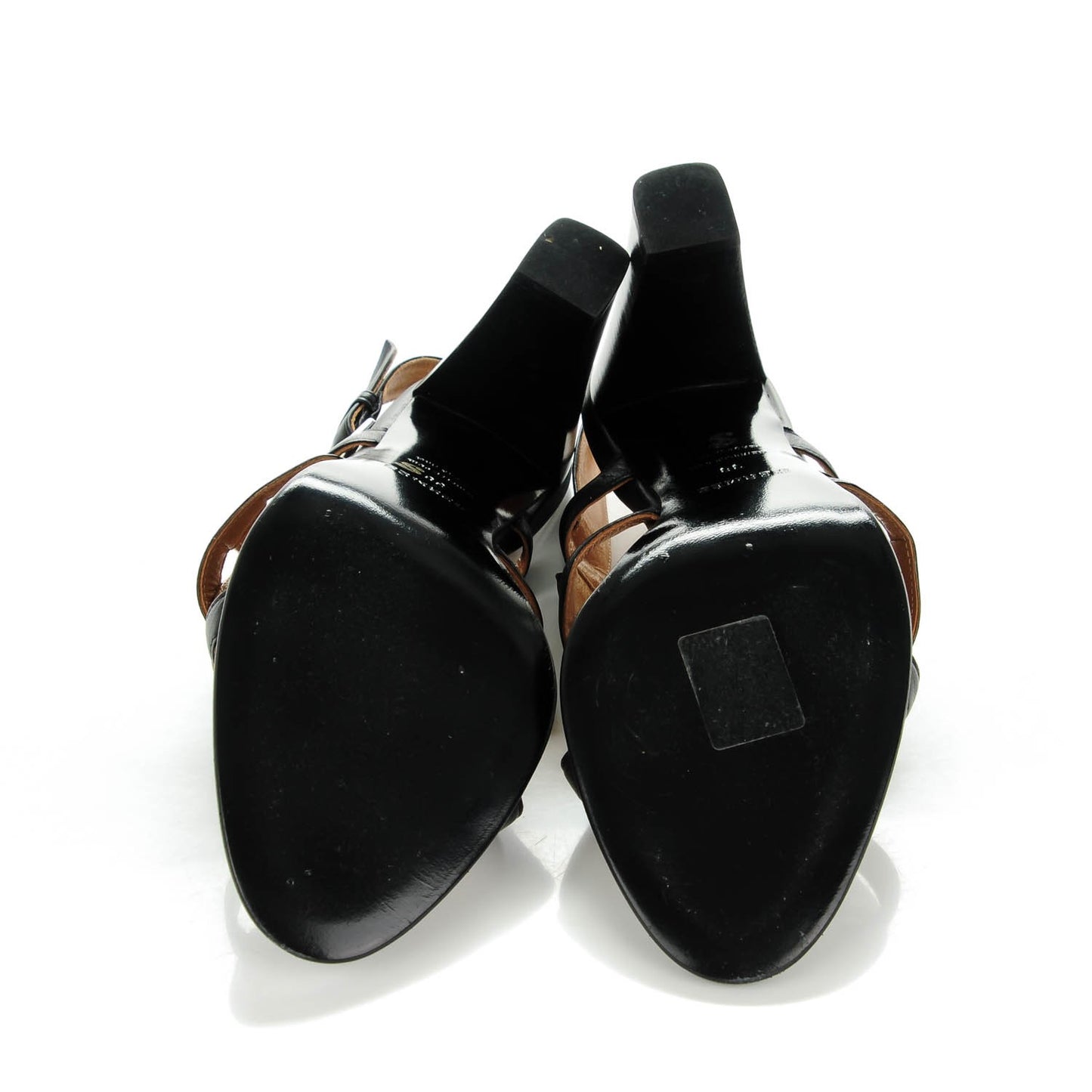 Lambskin Mobile Sandals 38 Black