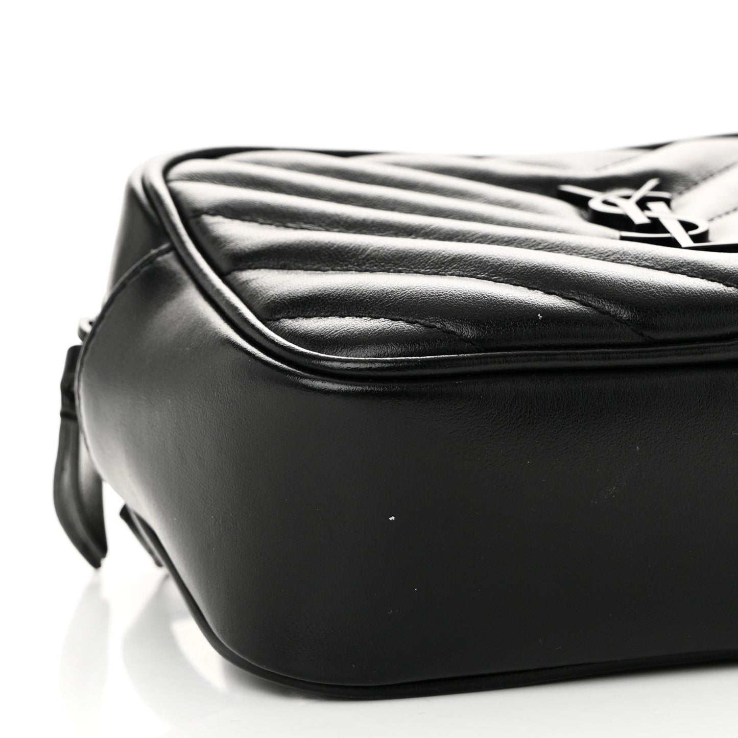 Calfskin Matelasse Monogram Lou Belt Bag Black