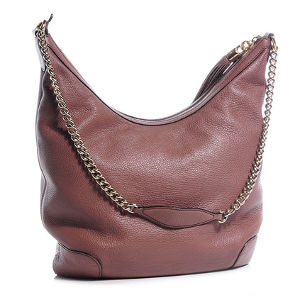 Gucci Calfskin Medium Soho Chain Hobo Pink Tan 3 of 7