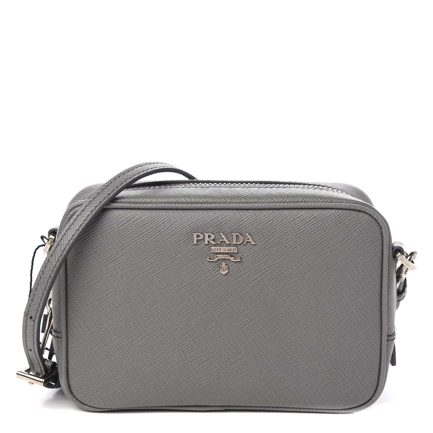 Prada Saffiano Mini Camera Crossbody Bag Marmo 1 of 11