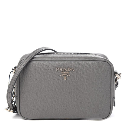 Prada Saffiano Mini Camera Crossbody Bag Marmo 1 of 11