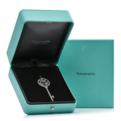 Tiffany Platinum Diamond Large Dragonfly Key Pendant 5 of 5