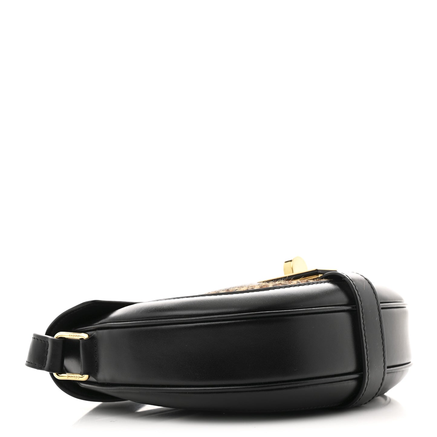 Pony Hair Calfskin Leopard Print Besace 16 Black Naturals