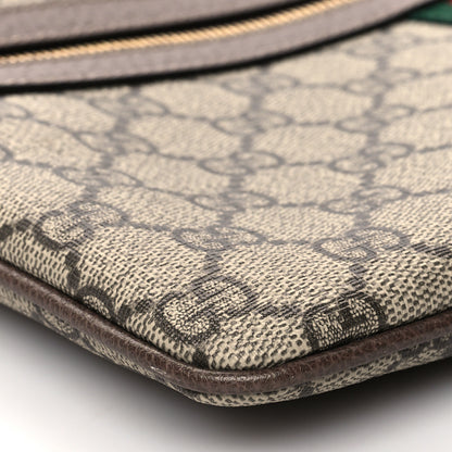 Gucci GG Supreme Monogram Large Ophidia Pouch Clutch Brown 11 of 11