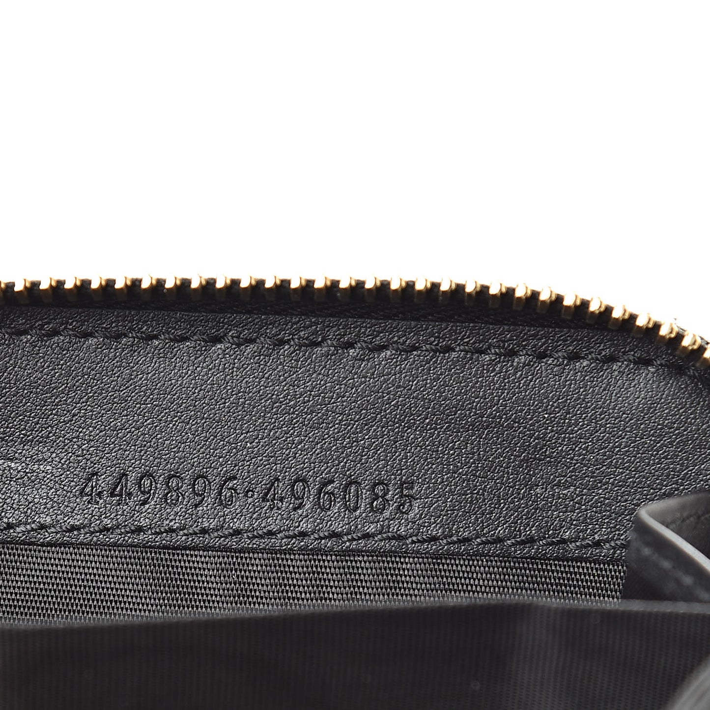 Microguccissima Zip Around Card Case Black