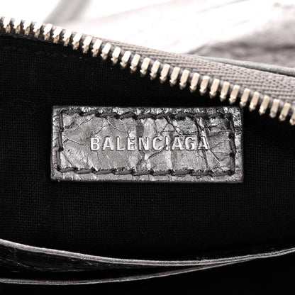 Balenciaga Metallic Agneau Arena Le Cagole Purse With Chain Mini Silver 6 of 13