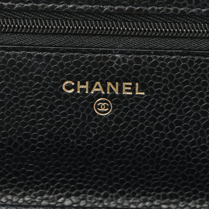 Chanel Caviar Quilted Wallet on Chain WOC Black 6 of 11