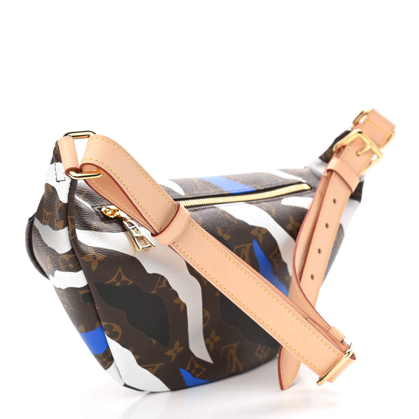 X LOL Monogram Bumbag Blue Silver