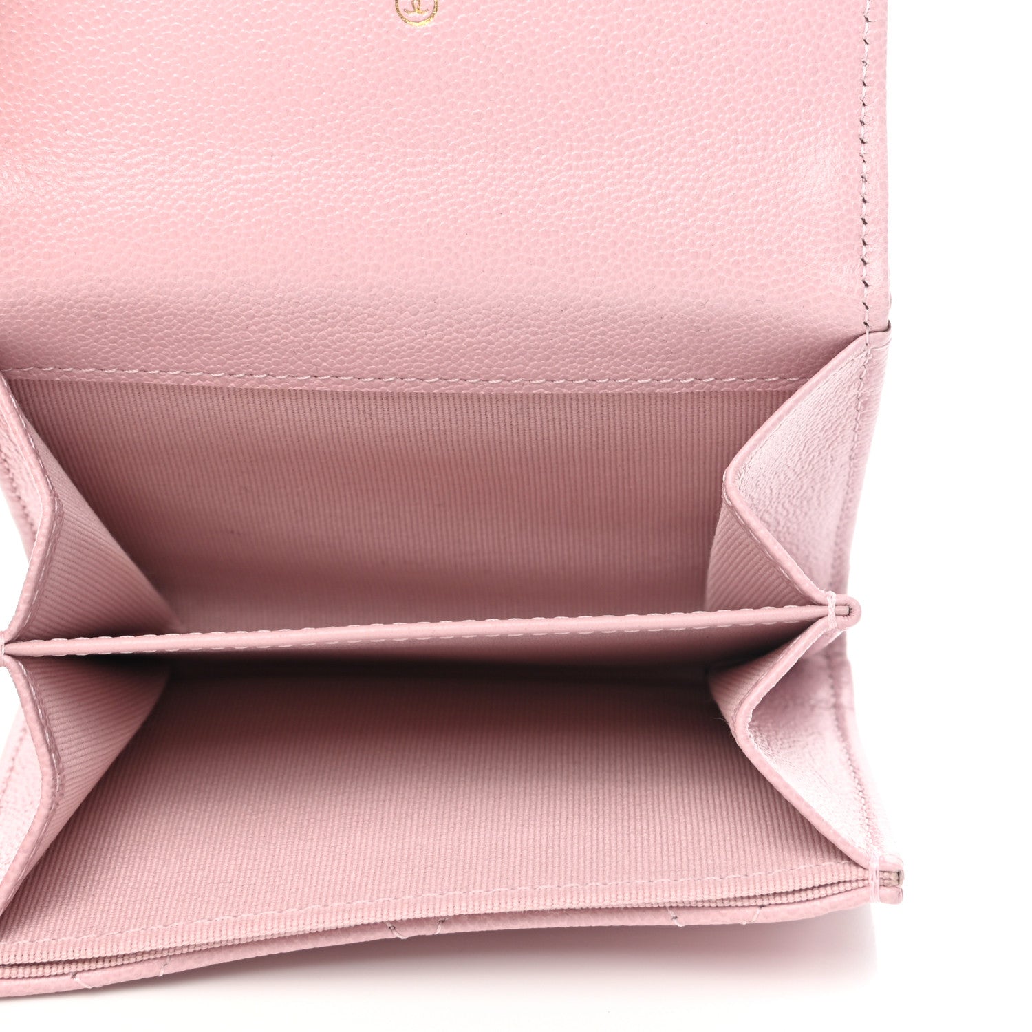 Chanel Caviar Quilted Studded CC Flap Card Holder Light Pink 5 of 9