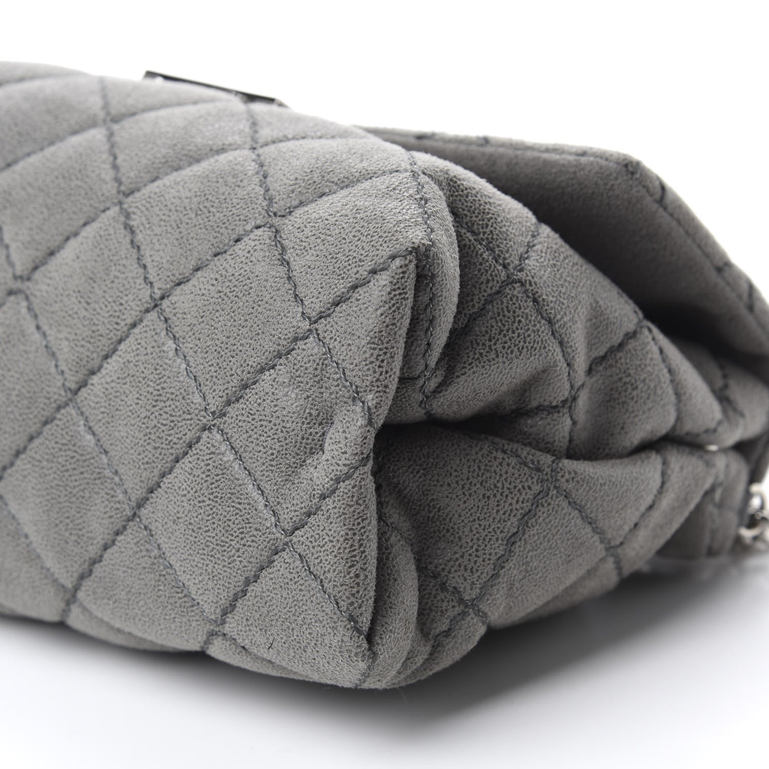 Stella McCartney Shaggy Deer Quilted Small Beckett Chain Shoulder Bag Grey 7 of 10