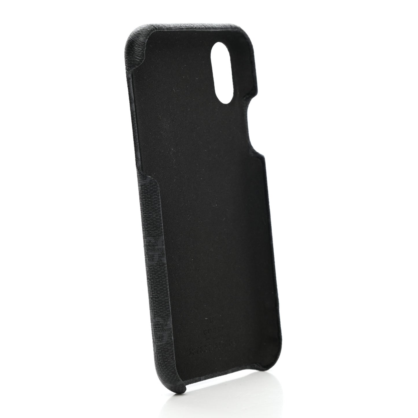 GG Supreme Monogram Top Handle iPhone X/XS Case Black