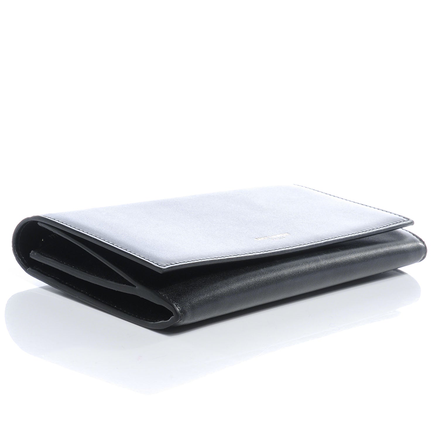 Saint Laurent Leather Classic Large Flap Wallet Black 3 of 8