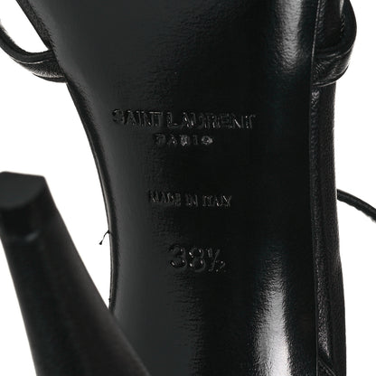 Saint Laurent Calfskin Pony Samba All Over Sandals 38.5 Manto Naturale Black 6 of 9