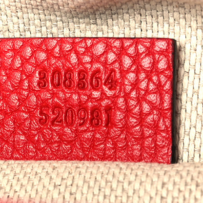 Gucci Pebbled Calfskin Small Soho Disco Bag Tabasco Red 7 of 13