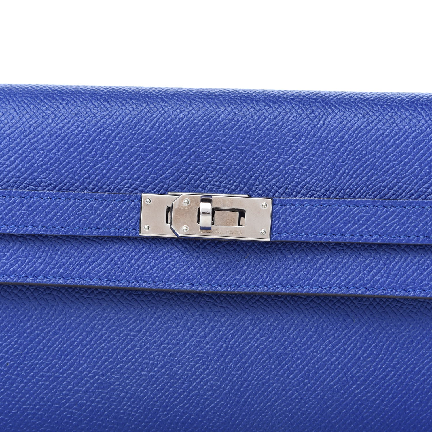 Hermes Epsom Kelly Longue Wallet Bleu Electrique 11 of 12
