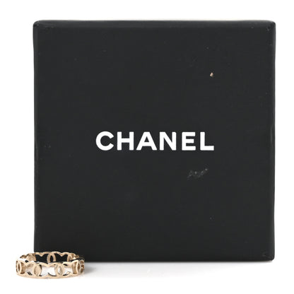 Chanel Metal CC Ring 53 6.25 Gold 5 of 5