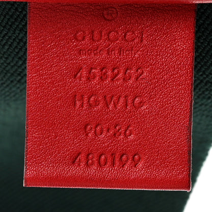 Gucci Canvas Web Belt 90 36 Green Red 3 of 5