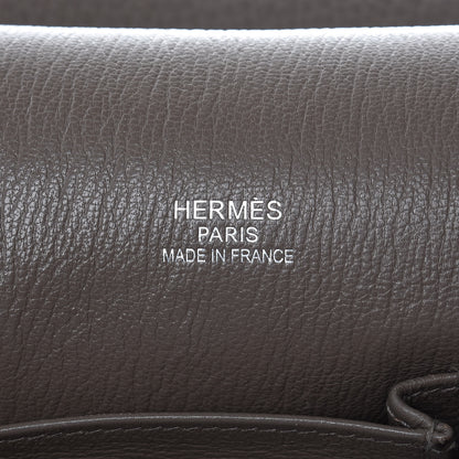 Hermes Taurillon Clemence Bicolor Jypsiere 34 Ardoise Gris Tourterelle 6 of 32