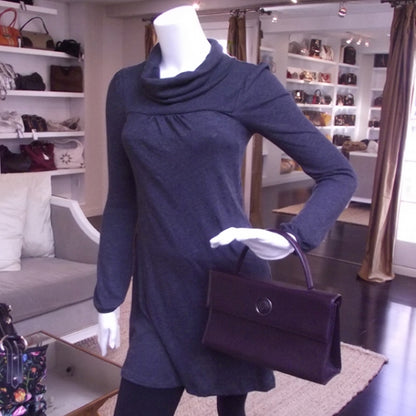 Versace Leather Tote Bag Purple 2 of 9