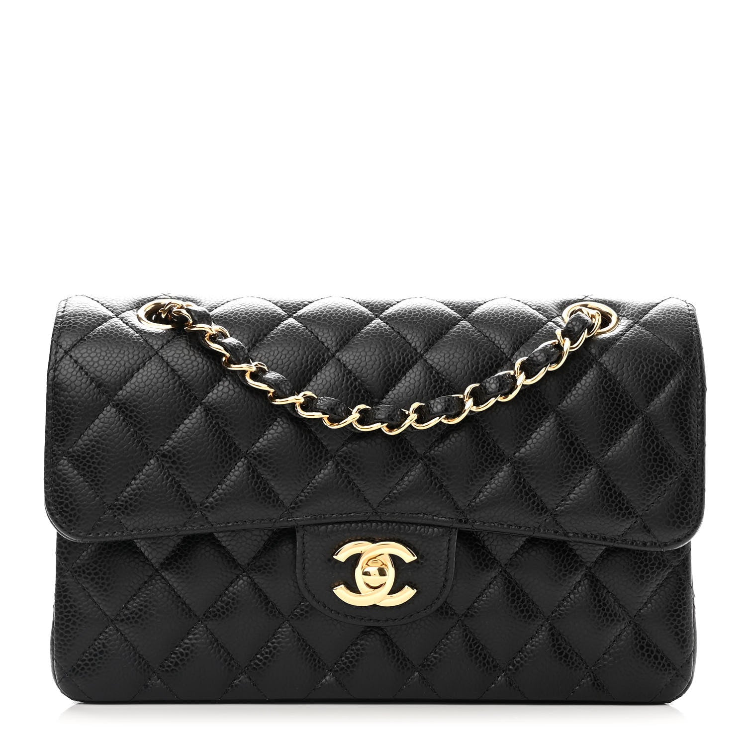 Chanel Caviar Quilted Small Double Flap Black 1 of 10