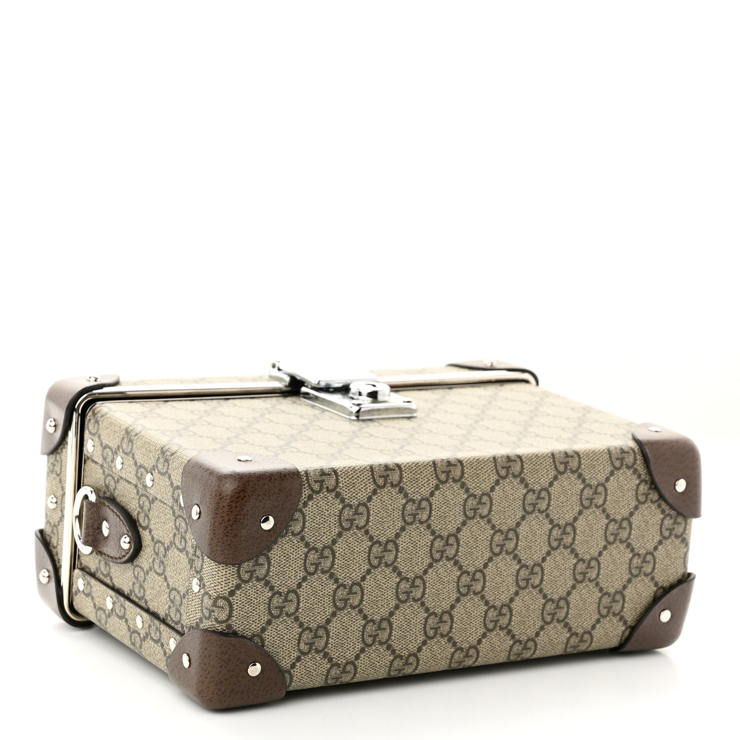 GG Supreme Monogram Globe-Trotter Beauty Case Brown