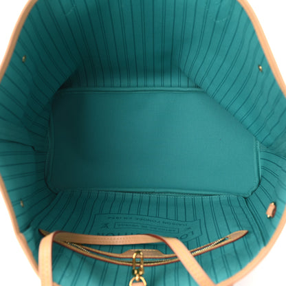 Louis Vuitton Monogram V Neverfull MM Turquoise 5 of 11