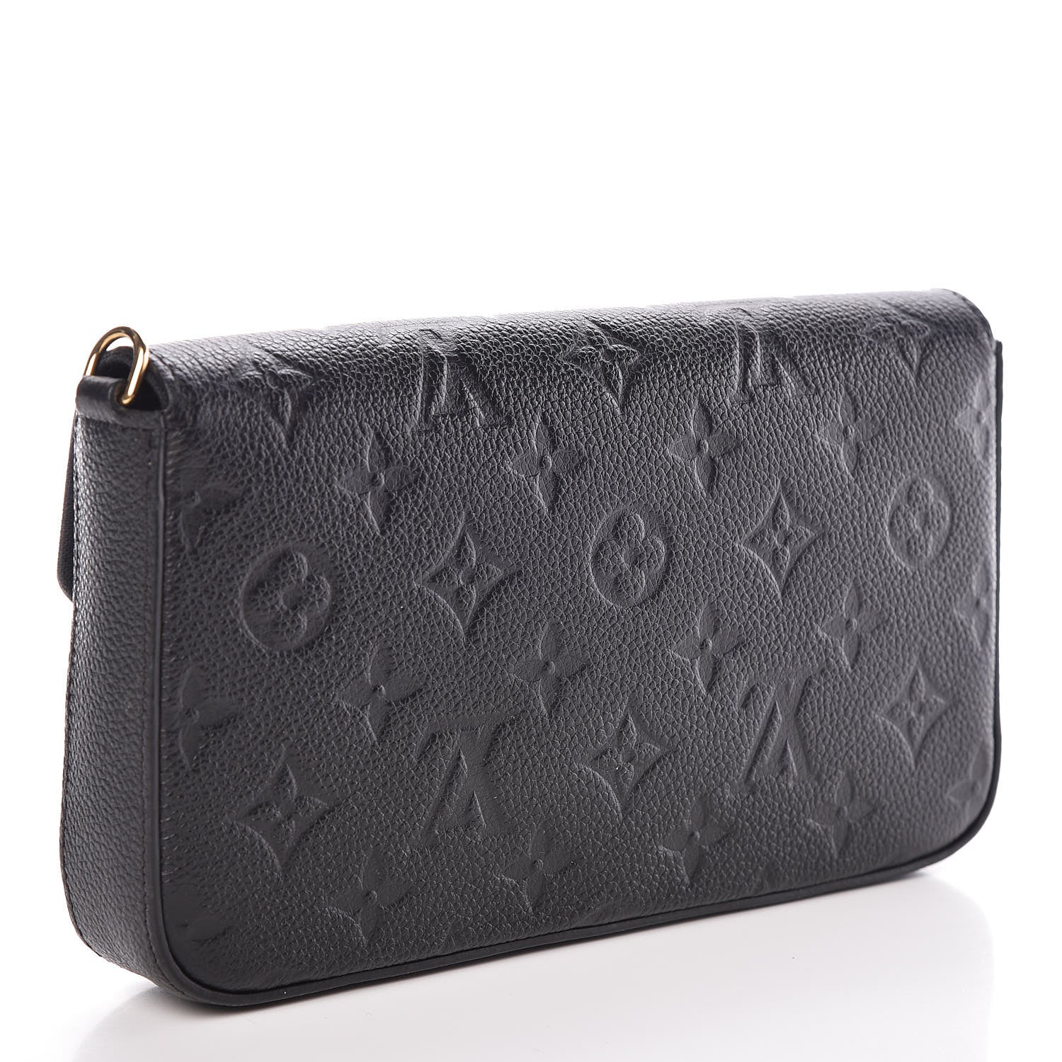 Louis Vuitton Empreinte Pochette Felicie Chain Wallet Black 3 of 9