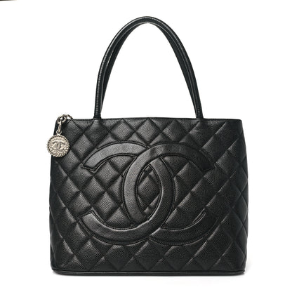 Chanel Caviar Quilted Medallion Tote Black 1 of 11