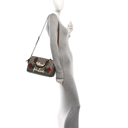 Gucci GG Supreme Monogram Blind for Love Embroidered Small Boston Beige Tuscany 2 of 12