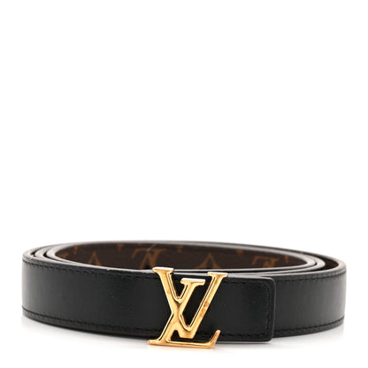 Louis Vuitton Calfskin Monogram 20mm LV Iconic Reversible Belt 85 34 Black 1 of 6