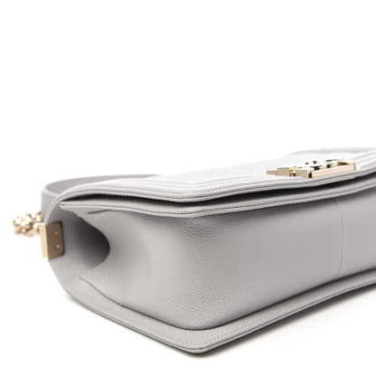 Chanel Caviar Quilted Medium Boy Flap Grey 6 of 11