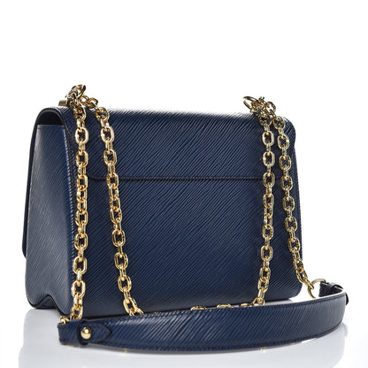 Louis Vuitton Epi Twist Shoulder Bag MM Indigo 3 of 6