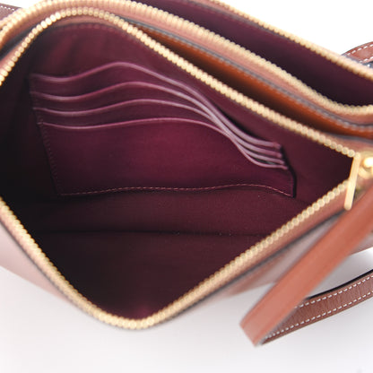 Loewe Calfskin Gate Double Zip Pouch Crossbody Brick 4 of 9