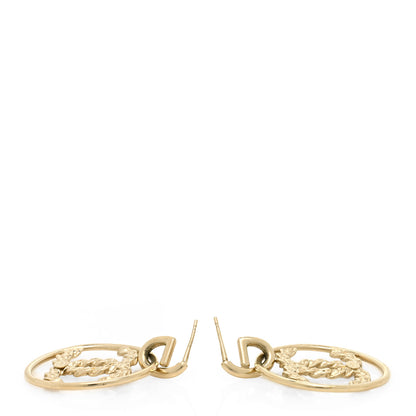 Chanel Baguette Crystal High Society CC Drop Earrings Gold 2 of 3