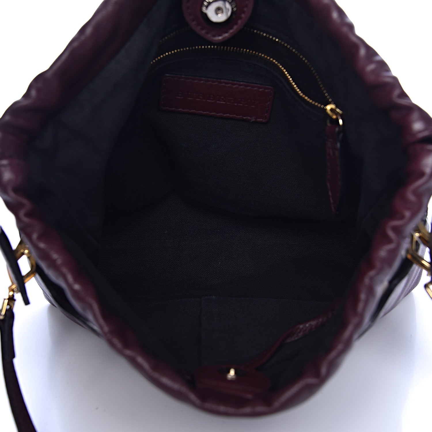 Burberry Calfskin House Check Little Crush Deep Claret 5 of 15