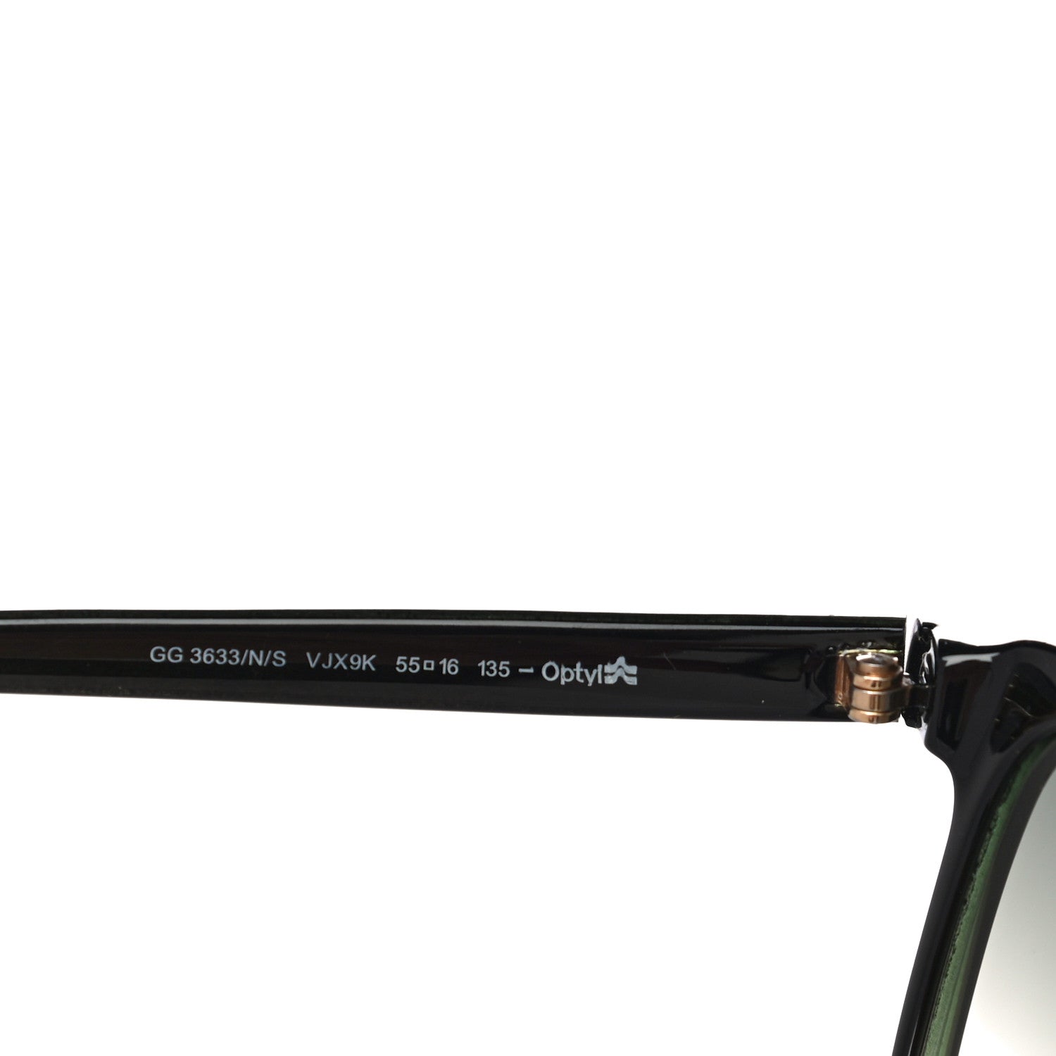 Gucci Acetate Glitter Sunglasses GG 3633/N/S Green 5 of 8