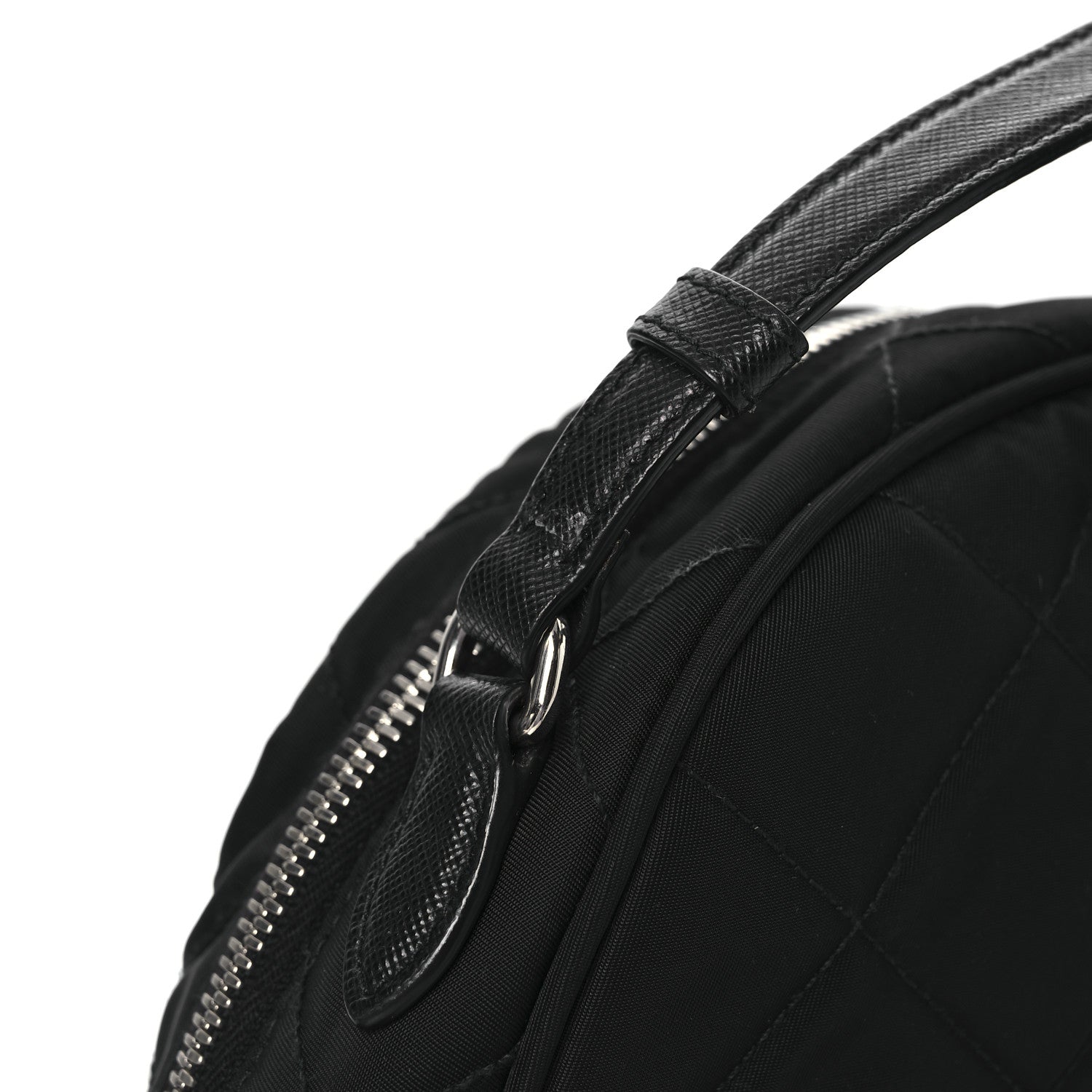 Prada Nylon Tessuto Impuntu Quilted Backpack Black 12 of 13