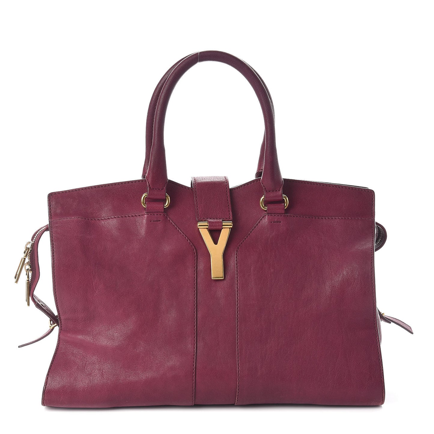 Sheepskin Medium Cabas ChYc Black Cherry