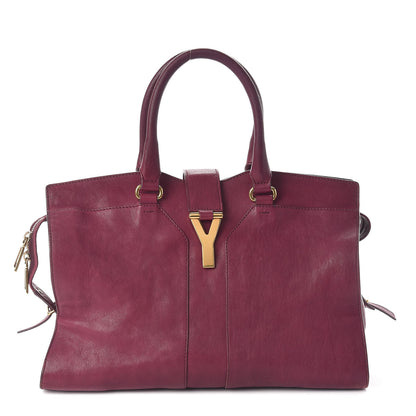 Saint Laurent Sheepskin Medium Cabas ChYc Black Cherry 1 of 11