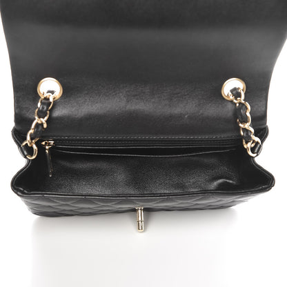 Chanel Lambskin Quilted Mini Rectangular Flap Black 5 of 10