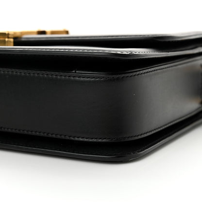 Saint Laurent Box Calfskin Monogram Medium Solferino Satchel Black 10 of 15