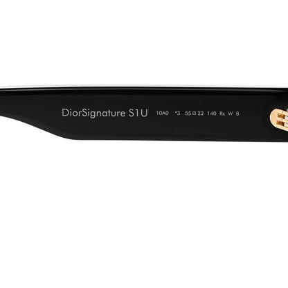 Christian Dior Acetate Diorsignature S1U Square Sunglasses Black 5 of 8